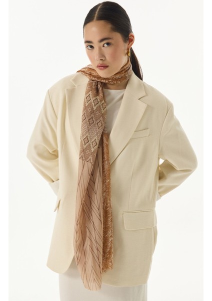 Sahra Desenli Bej Pamuklu Şal fiyatları