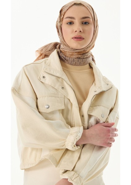 Sahra Desenli Bej Pamuklu Şal indirimleri