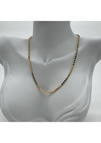 Çelik Gold Ezme Pul Zincir Kolye - Gold modelleri