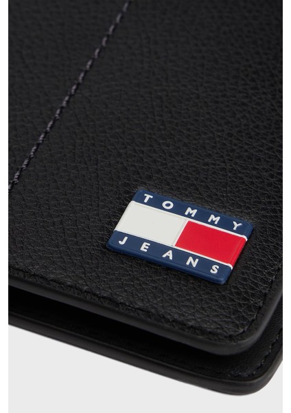 Deri Karıımlı Logolu Cüzdan Erkek Cüzdan AM0AM13699 Bds modelleri