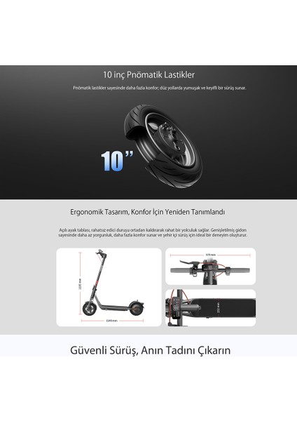 V25i Pro 2 Elektrikli Scooter Amortisörlü 25 Km Menzil 600W - Tcs- Ipx5 Doubleflip fiyatları