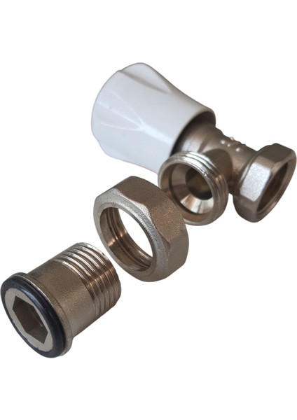 Petek Vanası 1/2 – Radyatör Su Vanası – Kalorifer Isıtma Musluğu – Metal Vana – Evrensel Uyumlu modelleri