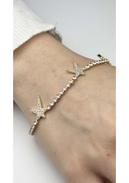 Zirkon Taşlı, Su Yolu, Yıldız Figürlü Paslanmaz Çelik Zincir Bileklik 469 fiyatları