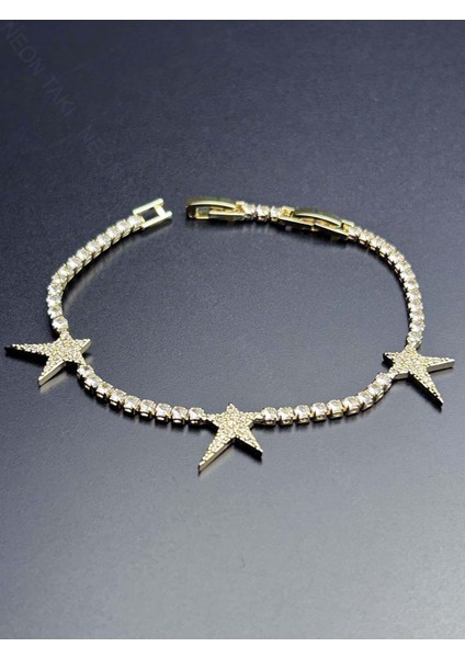 Zirkon Taşlı, Su Yolu, Yıldız Figürlü Paslanmaz Çelik Zincir Bileklik 469 modelleri
