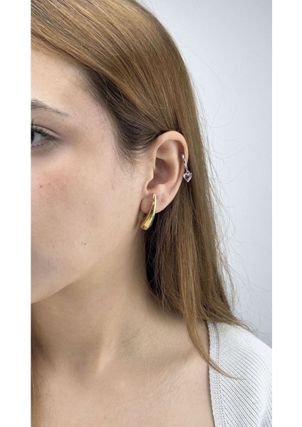 Küpe, Kararmayan Paslanmaz Çelik, Uzun Damla Model, Altın Renk, Model614 fiyatları