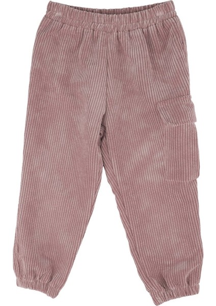 Cepli Kadife Pantolon Pudra