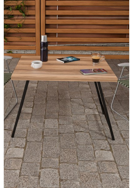 Metal Ayaklı Katlanır Kamp Balkon Bahçe Piknik Masa Sehpa