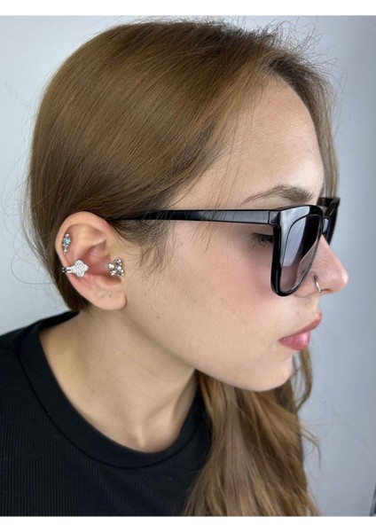 Küpe, Kararmayan Çelik, Kıkırdak bölgesi, , Gümüş Renk, Model501 fiyatları