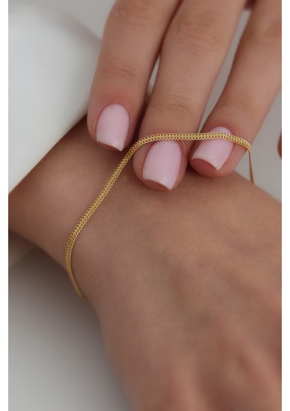 14 Ayar Altın Ince Viyana Bileklik 2 mm fiyatları