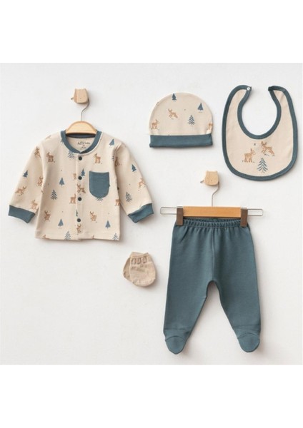 5350 Erkek Bebek Bej 5'li Hastane Çıkışı