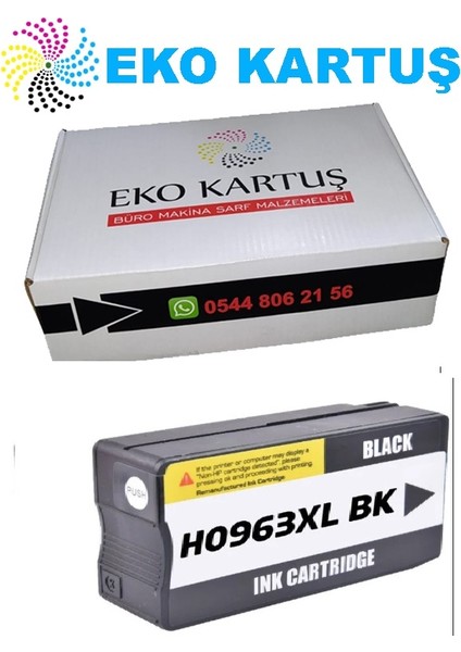 Hp Officejet Pro 9012 Kartuşu 4 Renk 963XL modelleri