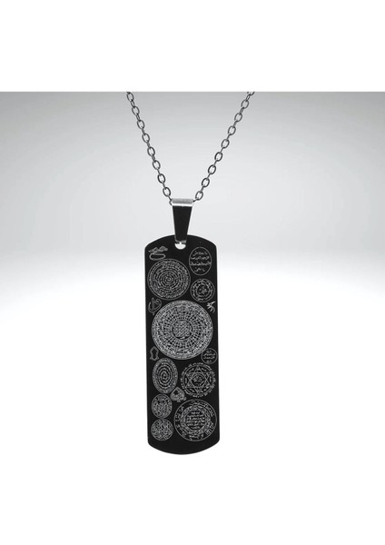 Dualı Titanyum Kaplama Dikdörtgen Çelik Kolye Maneviyatla Zarafeti Buluşturan Aksesuar fırsatları