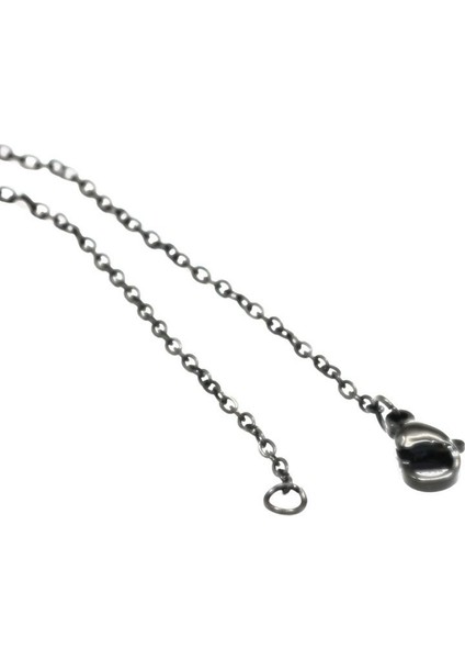 Dualı Titanyum Kaplama Dikdörtgen Çelik Kolye Maneviyatla Zarafeti Buluşturan Aksesuar