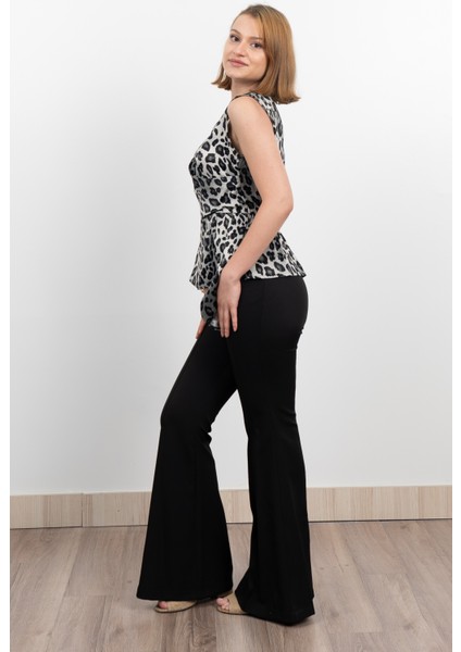 Yan Kuşak Dataylı V Yaka Kolsuz Bluz 70028 modelleri