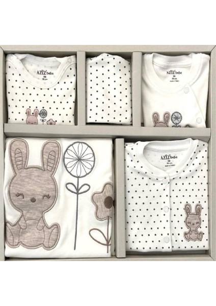 10331 Erkek Bebek Ekru 10'li Hastane Çıkışı