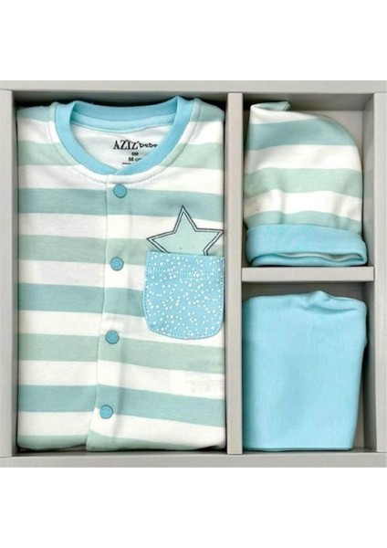 5344 Erkek Bebek Yesıl 5'li Hastane Çıkışı