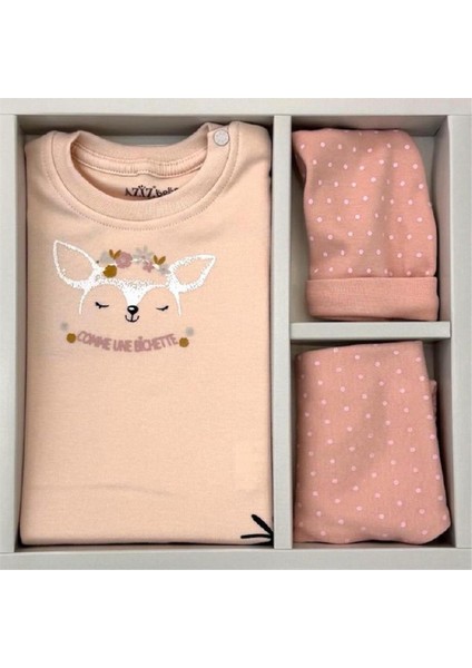 5351 Kız Bebek Pembe 5'li Hastane Çıkışı