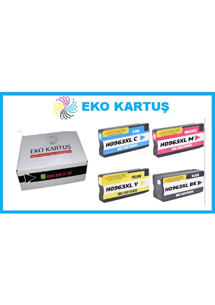 Hp Officejet Pro 9019 Kartuşu 4 Renk 963XL