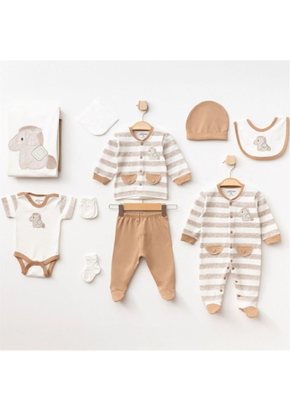 10291 Erkek Bebek Kahve 10'li Hastane Çıkışı