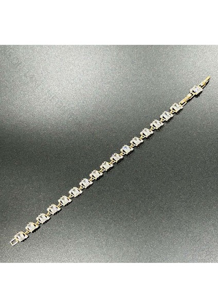 Su Yolu, Zirkon Taşlı, Altın Kaplama Zincir Bileklik 367, Pembe (ROSE) Renk modelleri