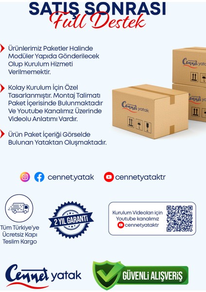 Mimoza Tek Kişilik Full Ortopedik Antibakteriyel Paket Yaylı Yatak