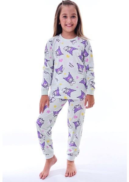 2'li Cute Kuromi Desenli Kız Çocuk Pijama Takımı modelleri