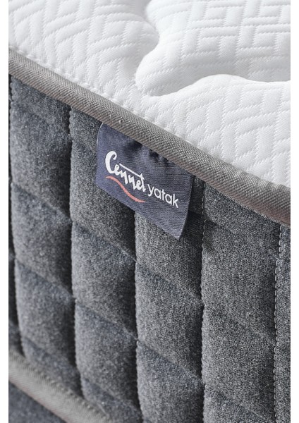 Menekşe Modeli Tek Kişilik Paket Yaylı Yatak Antibakteriyel ve Full Ortopedik Sistem