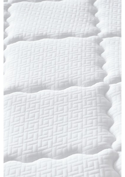 Menekşe Modeli Tek Kişilik Paket Yaylı Yatak Antibakteriyel ve Full Ortopedik Sistem