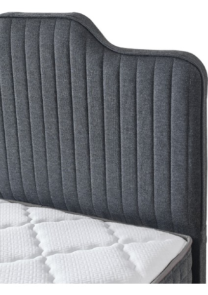 Menekşe Modeli Tek Kişilik Paket Yaylı Yatak Antibakteriyel ve Full Ortopedik Sistem