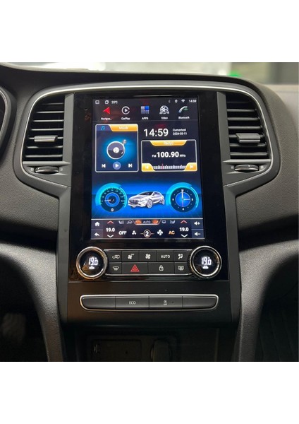 Renault Megane 4 Dijital Tuş Takımı 2k Görüntü Kaliteli Tesla 9.7 Inch Multimedya Sistemi 8+256 Myway (2016-2025)