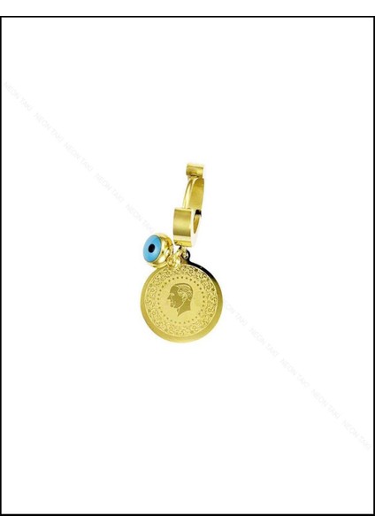 Xxx Göz Ve Reşatlı Ata Model, Paslanmaz Çelik Küpe 82, Altın Renk modelleri