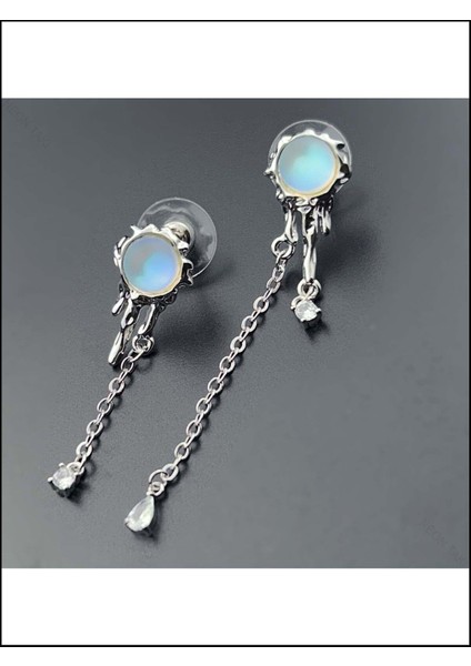 Zirkon Taşlı, Yıldız Figürlü, Küpe 516, Gümüş Renk modelleri