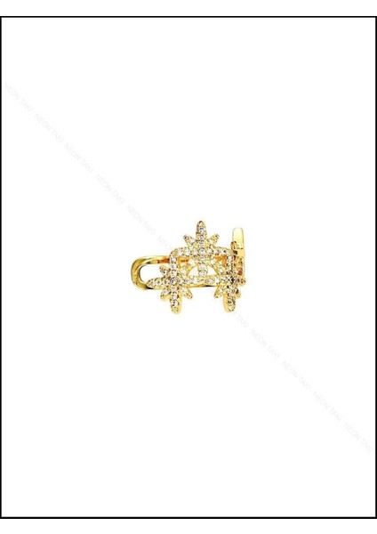 Zirkon Taşı, Kulak Kıkırdak Bölgesi Küpe 331, Altın Renk modelleri