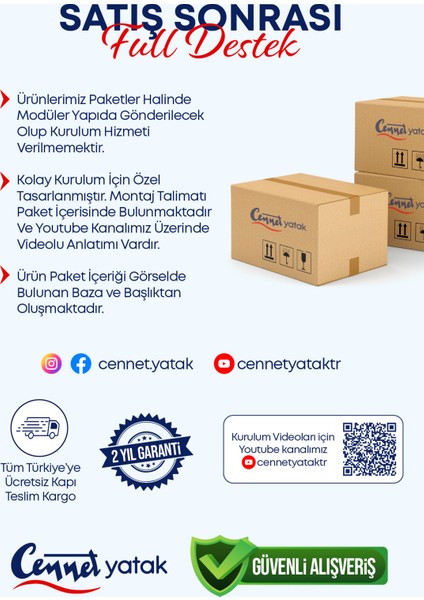 Mimoza Tek Kişilik Sandıklı Baza ve Başlık Seti 2’li Set