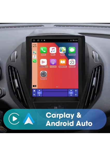 Ford Courier Deluxe Paket 2k Görüntü Kaliteli Tesla 9.7 Inch Multimedya Sistemi 8+256 Myway (2014-2018)