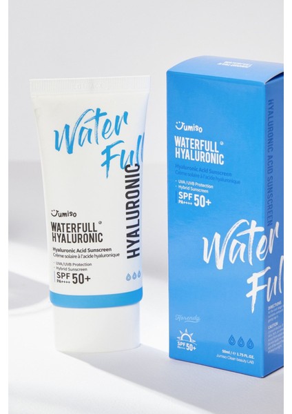 Waterfull Hyaluronic Acid Sunscreen SPF50 Pa Nemlendirici Hibrit Uv Filtreli Güneş Kremi 50ML fırsatları