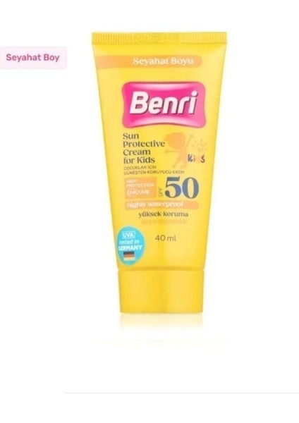 Çocuklar Için Güneşten Koruyucu Krem SPF50 40 ml modelleri