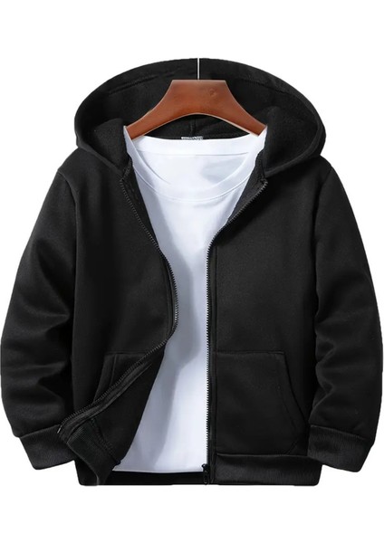 Kız - Erkek Çocuk Basic Fermuarlı Kalın 3 Iplik Kışlık Okul Sweat AK1815 modelleri