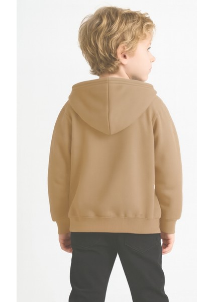 Kız - Erkek Çocuk Basic Fermuarlı Kalın 3 Iplik Kışlık Okul Sweat AK1815 fiyatları