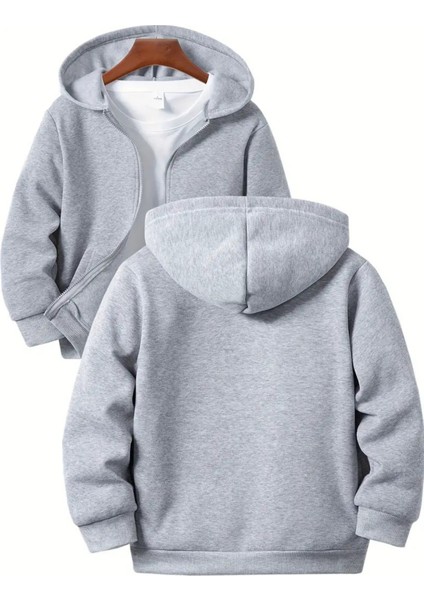 Kız - Erkek Çocuk Basic Fermuarlı Kalın 3 Iplik Kışlık Okul Sweat AK1815 modelleri