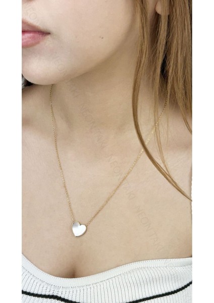 Sedefli Kapl Figürlü, Paslanmaz Çelik Kolye 251, Altın Renk fiyatları