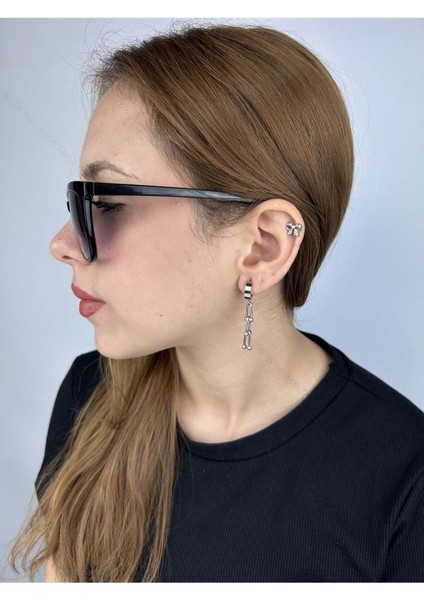 Tiff Model, Sallantılı, Paslanmaz Çelik Küpe 149, Gümüş Renk fiyatları