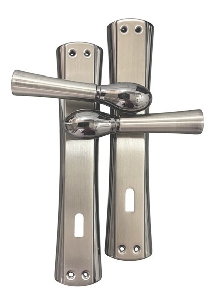 Marmaris Açmalı Füme Saten Oda Kapı Kolu-Kolay Montaj, Iç Kapı Kolu, Modern Kapı Kolu (1 Takım) modelleri