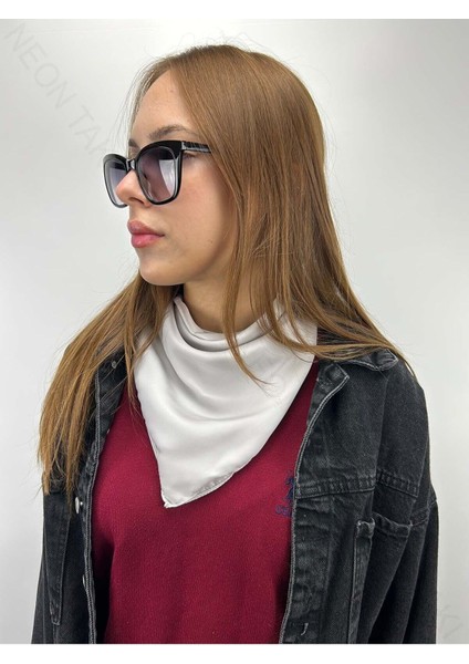 Açık Gri Renk, Fular 11, 57cmx57cm