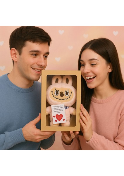 Labubu-30 cm Sevimli Canavar Peluş (Isteğe Bağlı Not Kişiselleştirilebilir) modelleri