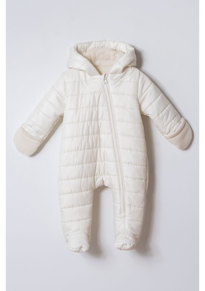 Yeni Trend Lüks Kapitone Leader Sade/şık Tek Fermuarlı Eldiven ve Patikli Astronot/ Kozmonot -Tulum