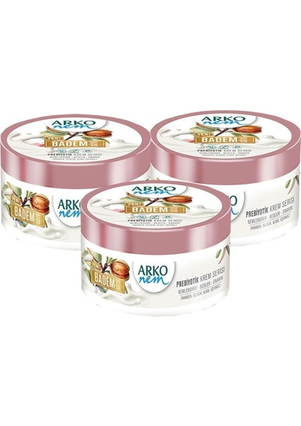 Nem Krem Prebiyotik Badem Sütü 250 ml x 3 Adet