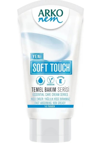 Nem Soft Touch Nemlendirici El ve Vücut Kremi Pratik Tüp Ambalaj 60 ml Günlük Bakım