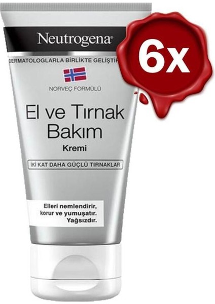 El ve Tırnak Bakım Kremi 75 ml x 6