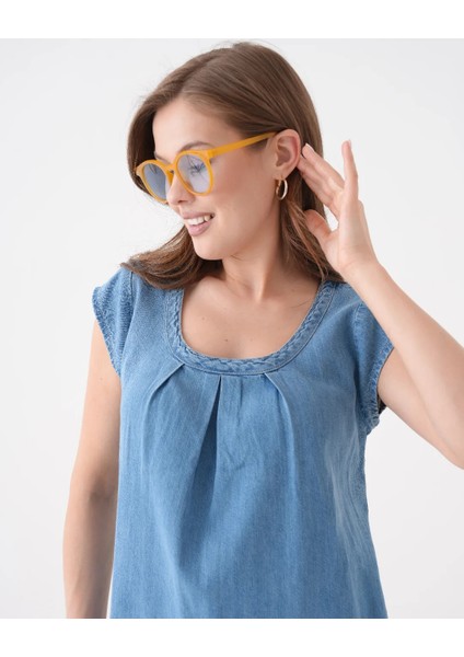 100% Pamuk Kot Kadın Elbise modelleri